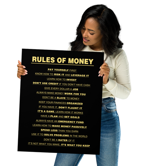 Rules Of Money Poster