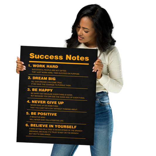 Success Notes Poster
