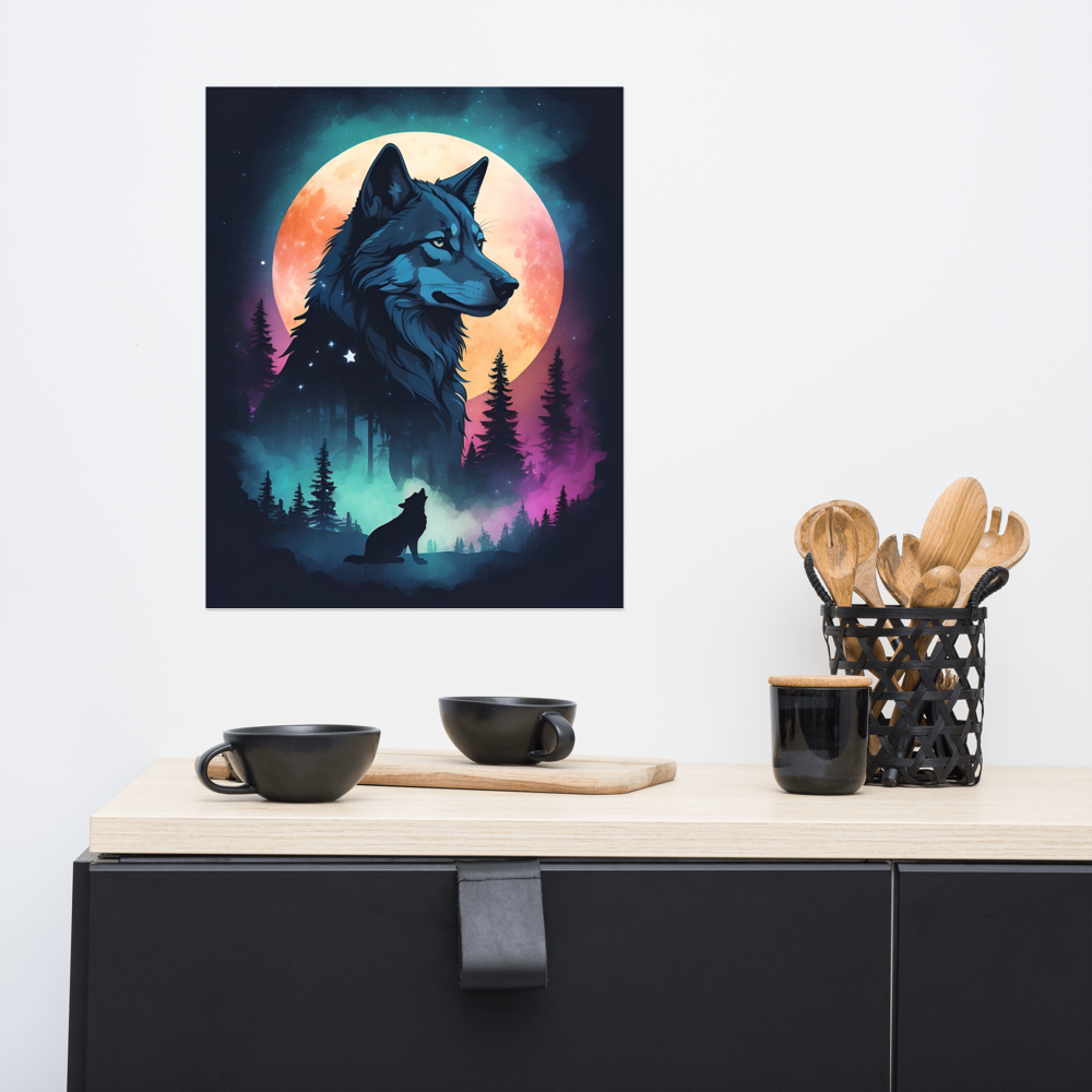 S1 - Wolf In The Starry Sky Poster
