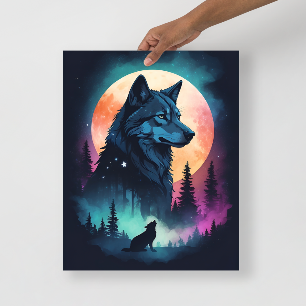 S1 - Wolf In The Starry Sky Poster